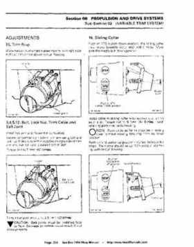 Bombardier SeaDoo 1994 factory shop manual, Page 224