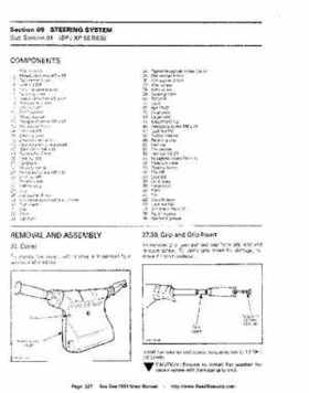Bombardier SeaDoo 1994 factory shop manual, Page 227