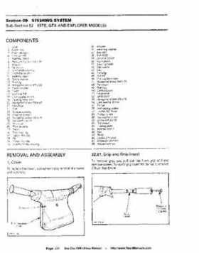 Bombardier SeaDoo 1994 factory shop manual, Page 231