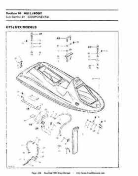 Bombardier SeaDoo 1994 factory shop manual, Page 239