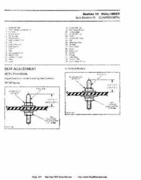 Bombardier SeaDoo 1994 factory shop manual, Page 244