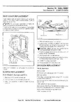 Bombardier SeaDoo 1994 factory shop manual, Page 246