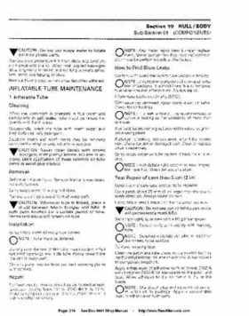 Bombardier SeaDoo 1994 factory shop manual, Page 248