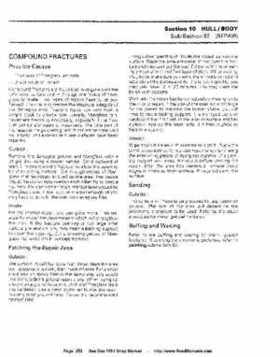 Bombardier SeaDoo 1994 factory shop manual, Page 252
