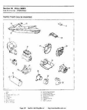 Bombardier SeaDoo 1994 factory shop manual, Page 255