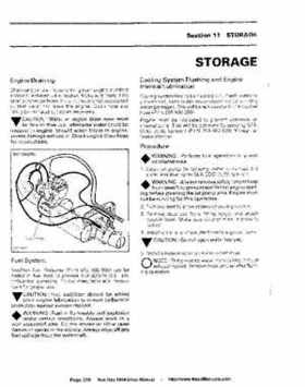 Bombardier SeaDoo 1994 factory shop manual, Page 259