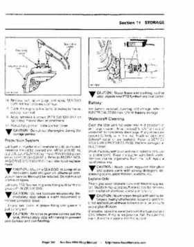 Bombardier SeaDoo 1994 factory shop manual, Page 261