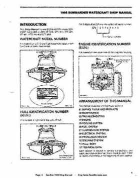 Bombardier SeaDoo 1995 factory shop manual, Page 6