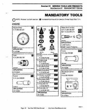 Bombardier SeaDoo 1995 factory shop manual, Page 10