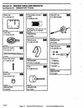 Bombardier SeaDoo 1995 factory shop manual, Page 11