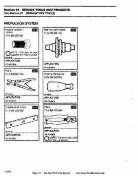 Bombardier SeaDoo 1995 factory shop manual, Page 13