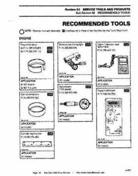 Bombardier SeaDoo 1995 factory shop manual, Page 14