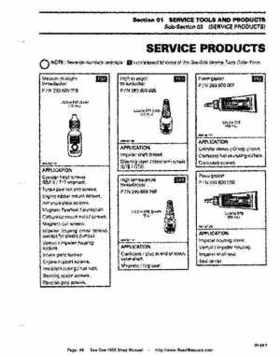 Bombardier SeaDoo 1995 factory shop manual, Page 19