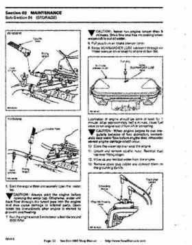 Bombardier SeaDoo 1995 factory shop manual, Page 32