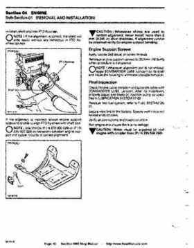 Bombardier SeaDoo 1995 factory shop manual, Page 42