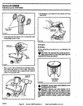 Bombardier SeaDoo 1995 factory shop manual, Page 50