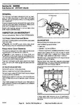 Bombardier SeaDoo 1995 factory shop manual, Page 66