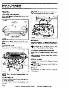 Bombardier SeaDoo 1995 factory shop manual, Page 95