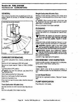 Bombardier SeaDoo 1995 factory shop manual, Page 99