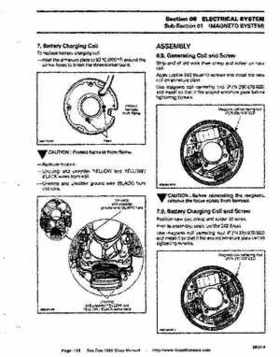Bombardier SeaDoo 1995 factory shop manual, Page 119