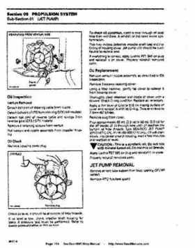 Bombardier SeaDoo 1995 factory shop manual, Page 154