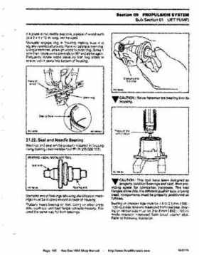 Bombardier SeaDoo 1995 factory shop manual, Page 165