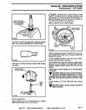 Bombardier SeaDoo 1995 factory shop manual, Page 167