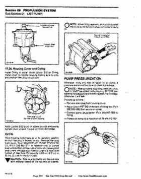 Bombardier SeaDoo 1995 factory shop manual, Page 168