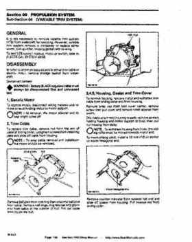 Bombardier SeaDoo 1995 factory shop manual, Page 189