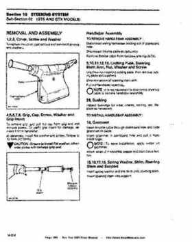 Bombardier SeaDoo 1995 factory shop manual, Page 202