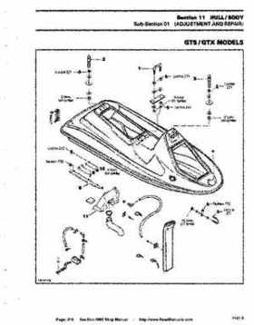 Bombardier SeaDoo 1995 factory shop manual, Page 210