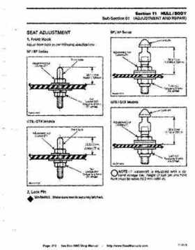 Bombardier SeaDoo 1995 factory shop manual, Page 212