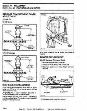 Bombardier SeaDoo 1995 factory shop manual, Page 213