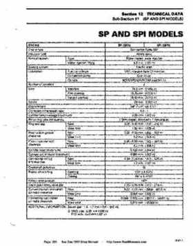 Bombardier SeaDoo 1995 factory shop manual, Page 224