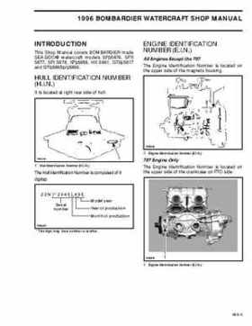 Bombardier SeaDoo 1996 factory shop manual, Page 6