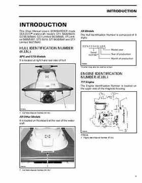 Bombardier SeaDoo 1998 factory shop manual, Page 7