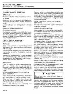 Bombardier SeaDoo 1998 factory shop manual, Page 370