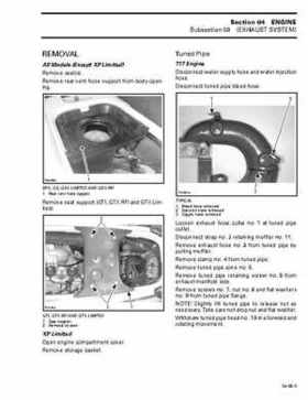 Bombardier SeaDoo 1999 factory shop manual, Page 157
