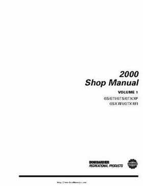 Bombardier SeaDoo 2000 factory shop manual volume 1, Page 2
