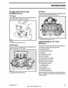 Bombardier SeaDoo 2000 factory shop manual volume 1, Page 10