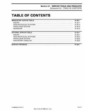 Bombardier SeaDoo 2000 factory shop manual volume 1, Page 20