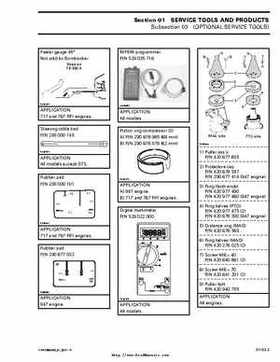Bombardier SeaDoo 2000 factory shop manual volume 1, Page 29