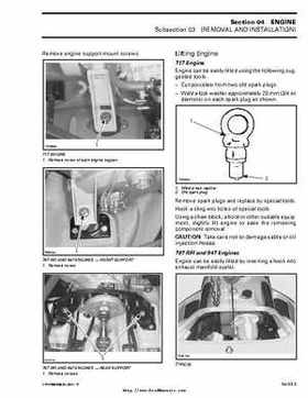 Bombardier SeaDoo 2000 factory shop manual volume 1, Page 67