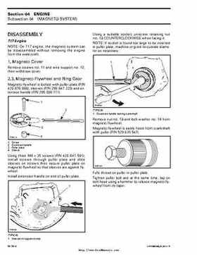 Bombardier SeaDoo 2000 factory shop manual volume 1, Page 77