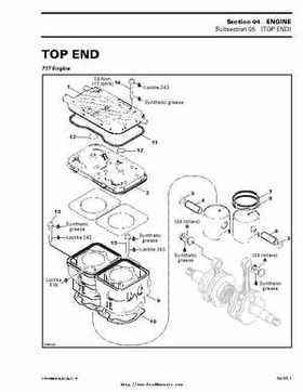 Bombardier SeaDoo 2000 factory shop manual volume 1, Page 88