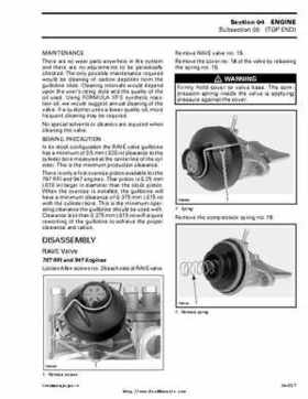 Bombardier SeaDoo 2000 factory shop manual volume 1, Page 94