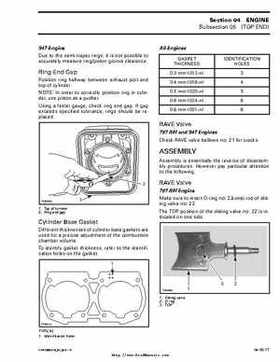 Bombardier SeaDoo 2000 factory shop manual volume 1, Page 104