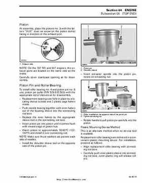 Bombardier SeaDoo 2000 factory shop manual volume 1, Page 106