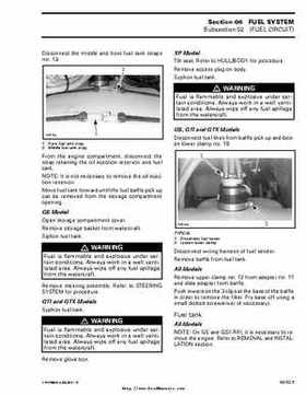 Bombardier SeaDoo 2000 factory shop manual volume 1, Page 185