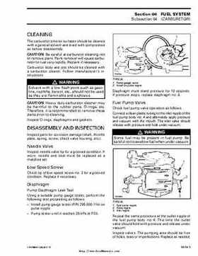 Bombardier SeaDoo 2000 factory shop manual volume 1, Page 197